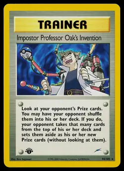 Pokemon Card - Impostor Professor Oak's Invention Neo Destiny 94/105 1st Edition - Image 1