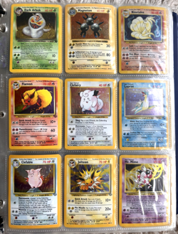 Vintage Pokemon Card Binder 1999-2000 WOTC Holos Rares Base Jungle Fossil - Image 1