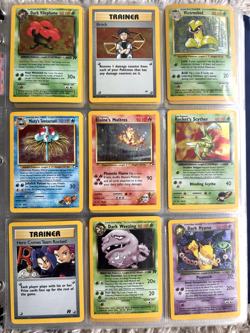 Vintage Pokemon Card Binder 1999-2000 WOTC Holos Rares Base Jungle Fossil - Image 4