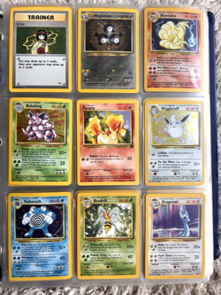 Vintage Pokemon Card Binder 1999-2000 WOTC Holos Rares Base Jungle Fossil - Image 5