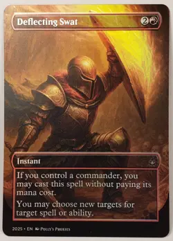 Deflecting Swat FOIL Proxy Playtest Card with Custom Fantasy Art - Image 3