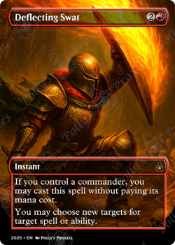 Deflecting Swat FOIL Proxy Playtest Card with Custom Fantasy Art - Image 4