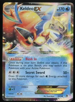 Lot of 4 Pokemon TCG EX cards - Ninetales, Pikachu, Keldeo & Hoopa - Image 3