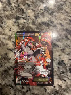 Pokemon TCG Team Magma's Groudon EX Holo Rare Card 15/34 Double Crisis - Image 1