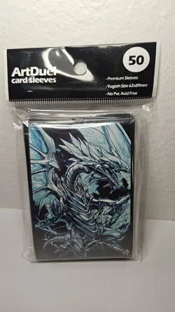 Yugioh Card Sleeves - White Dragon - 50Ct - Image 2