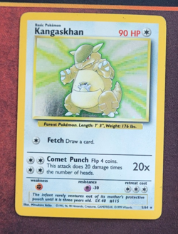 *No Symbol Error* Pokemon TCG English HP Kangaskhan 5/64 Jungle Holo Rare Card - Image 1