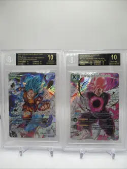 2022 Dragon Ball Super Card Game SSB Son Goku & SS Rose Goku BGS 10 Black Labels - Image 1