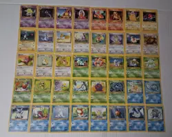 Vtg Pokemon Card Base Set 2 Lot 52 Card Lot MP - Image 1