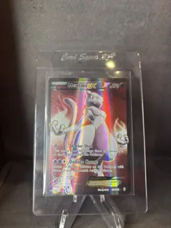 Pokemon Mewtwo-EX TCG Full Art Ultra Rare Holo Card Breakthrough 158/162 - Image 1