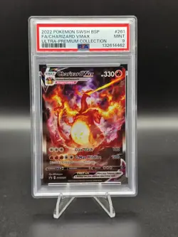 Pokemon TCG Charizard VMAX SWSH261 Black Star Promo Card Charizard UPC PSA 9 - Image 1
