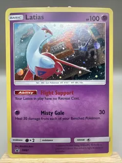Latias & Latios SM88 & SM87 Sun & Moon Rare Holos Black Star Promo Pokemon Card - Image 3