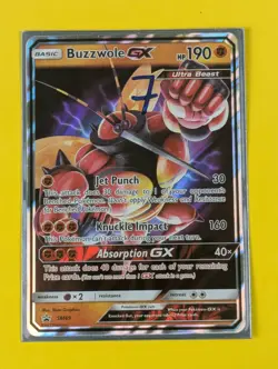Buzzwole GX - SM69 - Ultra Rare Promo Sun & Moon Promos - Pokemon Card - NM - Image 3