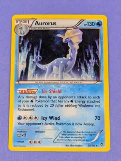 Aurorus - 26/111 - Holo Rare Furious Fists - Pokemon Card - MP - Image 1