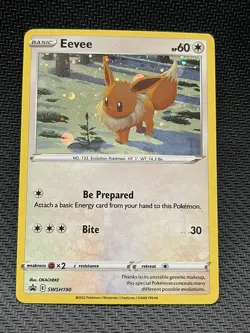 Eevee SWSH190, Holo SWSH: Sword & Shield Promo, Eeveelution, Pokemon TCG Card - Image 1