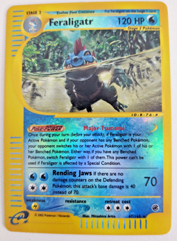 Pokemon TCG Feraligatr Reverse Holo E-reader Rare Card 47/165 Near mint - Image 1