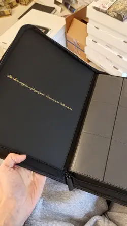 9-Pocket Trading Card Binder Zipper Leather Album CardBinder Collections - Image 2