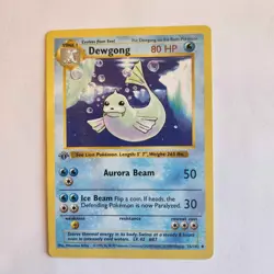 Dewgong 25/102 1st Edition Shadowless Base Set Pokemon Card TCG MP - Image 1