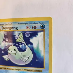 Dewgong 25/102 1st Edition Shadowless Base Set Pokemon Card TCG MP - Image 3