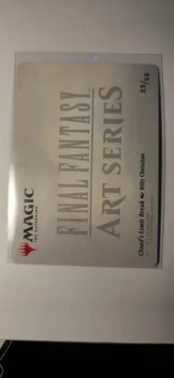 Cloud's Limit Break Art Card (Gold-Stamped Signature) Art Series: Final Fantasy - Image 2