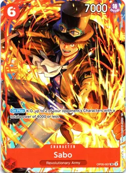 Sabo (Illustration Box Vol.5) SR One Piece Promotion Cards OP05-007 NM-1 - Image 1