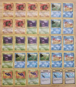 Vintage Pokemon Fossil Card Lot Of 30 - Image 1