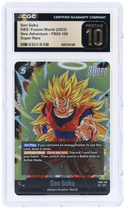 2025 Dragon Ball Super Card Game Fusion World New Adventure Son Goku CGC PRI - Image 1