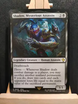 Shadow, Mysterious Assassin - Final Fantasy Commander - Rare - NM (see pics) MTG - Image 1