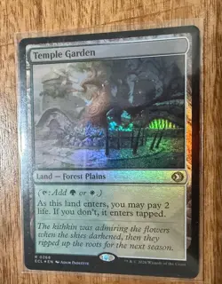 MTG Temple Garden - Foil, NM-Mint, English Lorwyn Eclipsed - Image 1