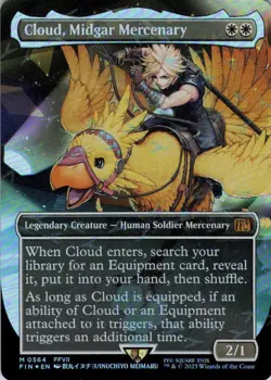 MTG Cloud, Midgar Mercenary (Chocobo Track) | NM Foil | Final Fantasy {FIN} - Image 2