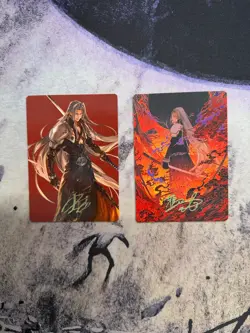 Sephiroth, Fabled SOLDIER & Neibelhime Gold Signature Art Series: #44/53 & 36/53 - Image 1