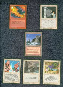 PLATEAU dual land plus 5 German FBB Revised Magic the Gathering MTG - Image 3