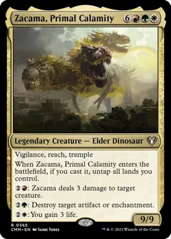 Zacama, Primal Calamity MTG NM Commander Masters Regular NON-FOIL - Image 1