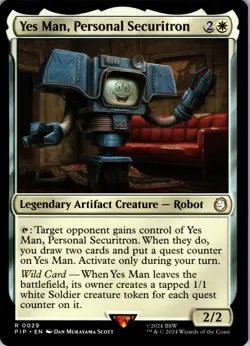 Yes Man, Personal Securitron - R - Legendary Artifact Creature - Robot - Normal - Image 1