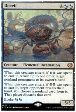 MTG Magic The Gathering Lorwyn Eclipsed #212 Deceit - Image 1