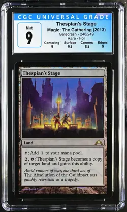 THESPIAN'S STAGE Gatecrash Foil Rare CGC 9 MTG [Nostalgium] - Image 1