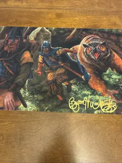 MTG Playmat Limited Edition Signed Bryon Wackwitz Botched Encounter - Image 4