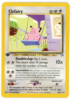 Clefairy 30/111 1st Edition Neo Genesis Pokemon Card - Image 1