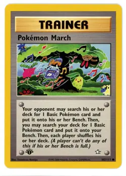 Pokemon March 102/111 1st Edition Neo Genesis Pokemon Card - Image 1