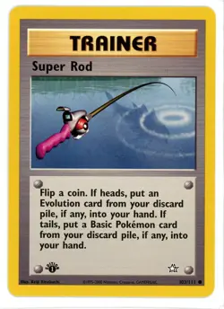 Super Rod 103/111 1st Edition Neo Genesis Pokemon Card - Image 1