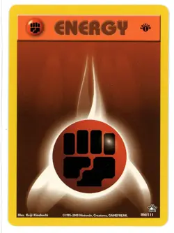 Fighting Energy 106/111 1st Edition Neo Genesis Pokemon Card - Image 1