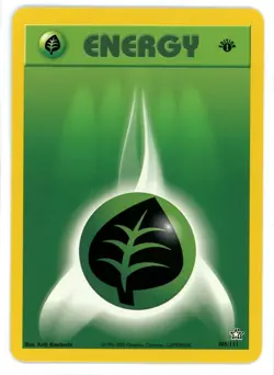 Grass Energy 108/111 1st Edition Neo Genesis Pokemon Card - Image 1