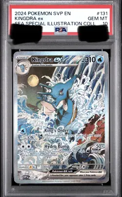 2024 POKEMON SVP EN-SV BLACK STAR PROMO #131 KINGDRA EX PSA 10 - Image 1