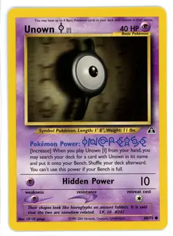 Unown I 68/75 Neo Discovery Unlimited Pokemon Card - Image 1