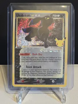 Umbreon Gold Star 17/17 Celebrations Classic Collection NM/MT Pokemon TCG - Image 1