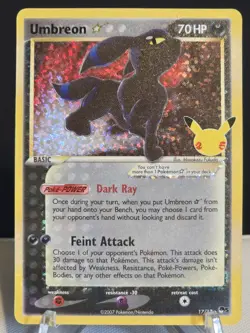 Umbreon Gold Star 17/17 Celebrations Classic Collection NM/MT Pokemon TCG - Image 2