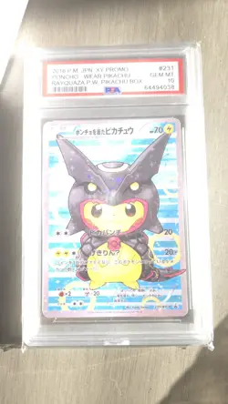 PONCHO-WEAR PIKACHU 2016 POKEMON JP XY PROMO P.W. 231/XY-P PSA 10 - Image 3