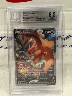 POKEMON CHARIZARD V 154/172 BGS 8,5 ITALIANO ASTRI LUCENTI ITA ITALIANO - Image 2