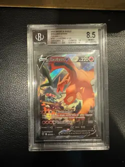 POKEMON CHARIZARD V 154/172 BGS 8,5 ITALIANO ASTRI LUCENTI ITA ITALIANO - Image 3