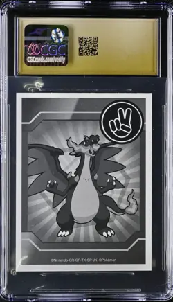 Pokemon Karuta 2015 Alain & Mega Charizard Y CGC Pristine 10 POP1! - Image 2