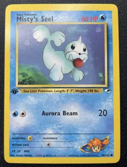 Pokemon Mistys Seel 1st Edition 88/132 Gym Heroes NM / LP - Image 1